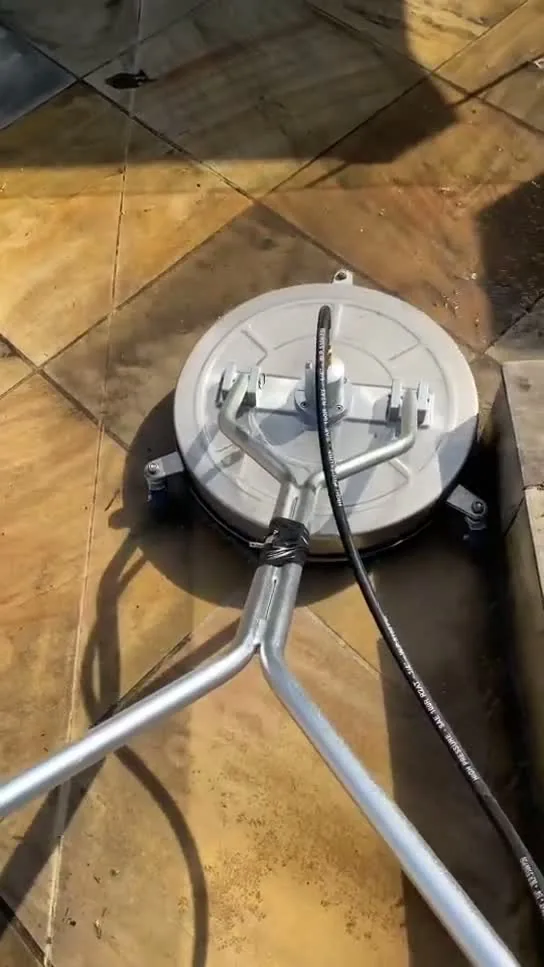 Cleaning a front courtyard on the Gold Coast